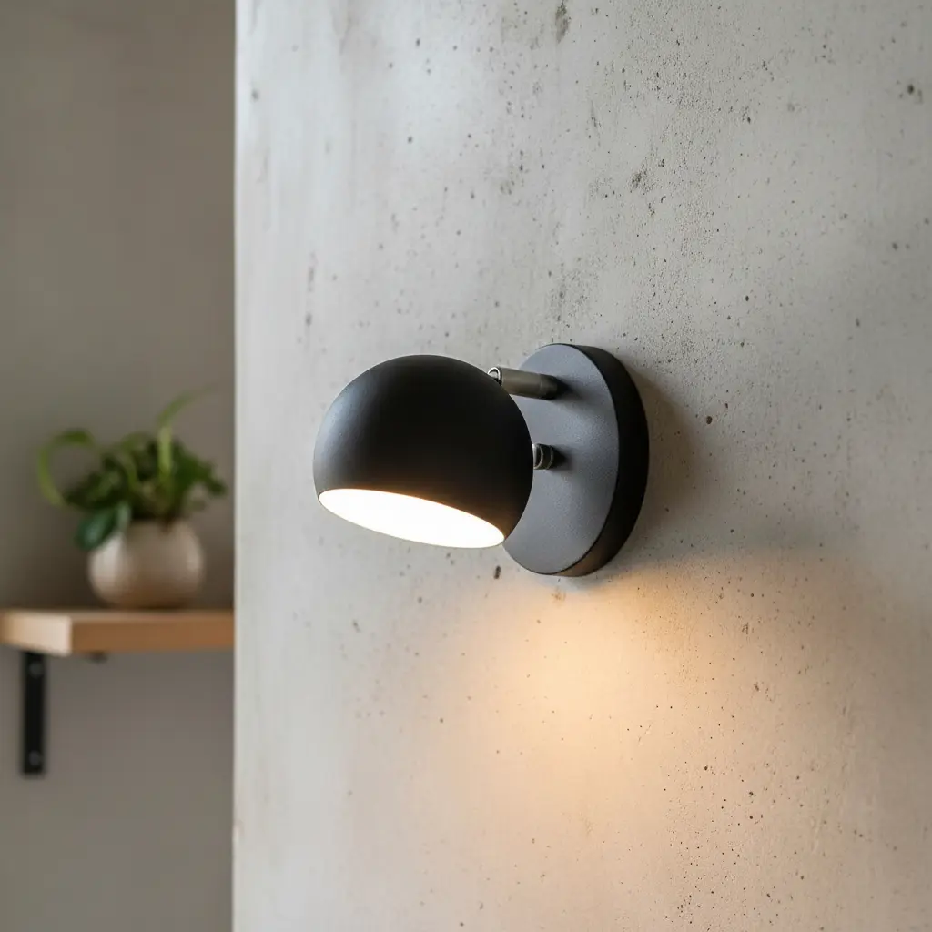 Aplique de pared BOCHA NEGRO
