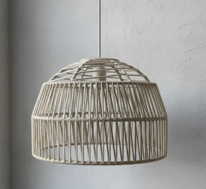 Colgante hilo CAMPANA CRUZ 35 CM NATURAL